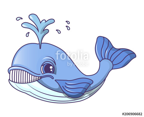 500x406 Cute Whale Icon Cartoon Of Cute Whale Vector Icon For Web Design