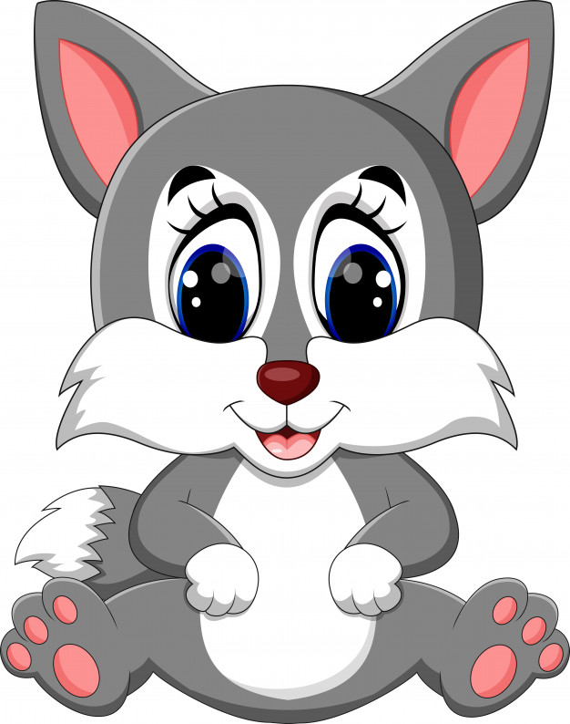 Cute Wolf Cartoon Vector Premium Download 626x794 Cute Wolf Cartoon Vector Premium Download