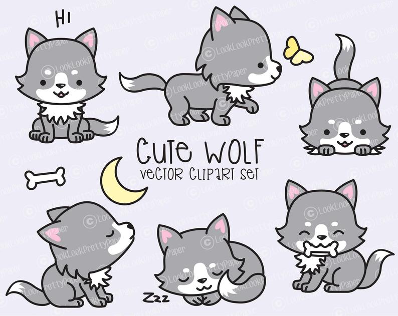Premium Vector Clipart Kawaii Wolf Cute Wolves Clipart Set Etsy 794x631 Premium Vector Clipart Kawaii Wolf Cute Wolves Clipart Set Etsy