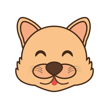 Cute Wolf Face Kawaii Style Vector Illustration Royalty 450x450 Cute Wolf Face Kawaii Style Vector Illustration Royalty