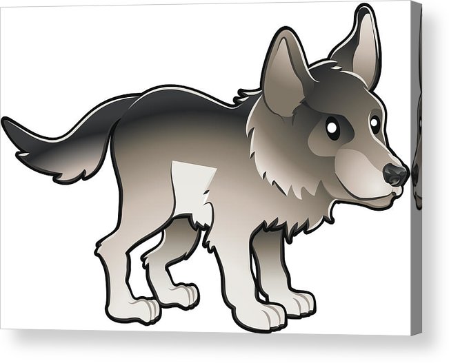 Download Cute Wolf Vector at Vectorified.com | Collection of Cute ...