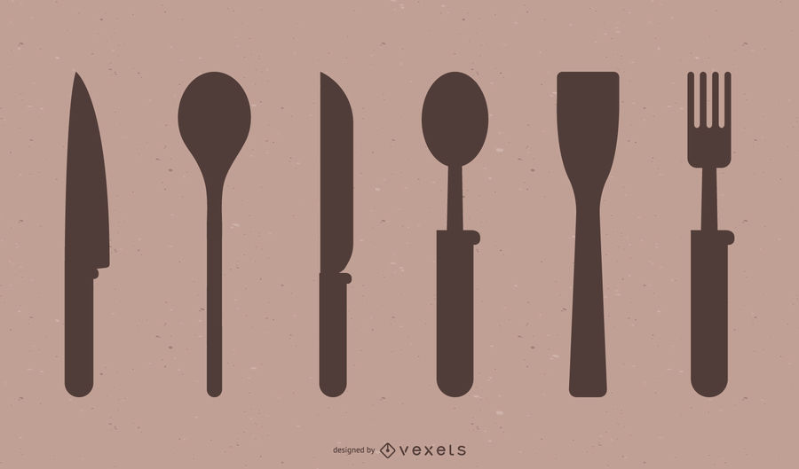 Cutlery Silhouette Collection 900x529 Cutlery Silhouette Collection