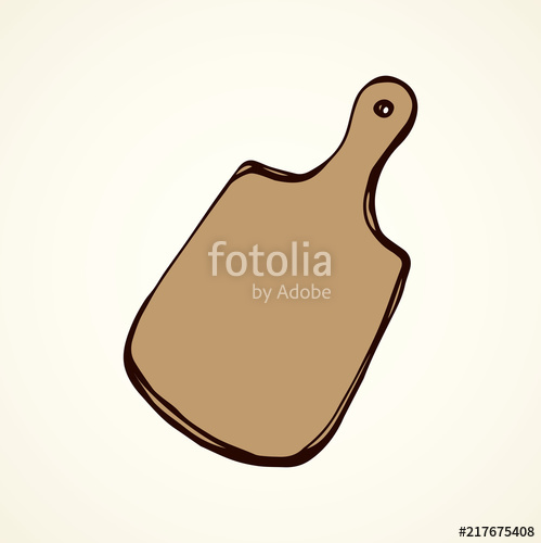 499x500 Cutting Board Vector Drawing Stock Image And Royalty Free Vector