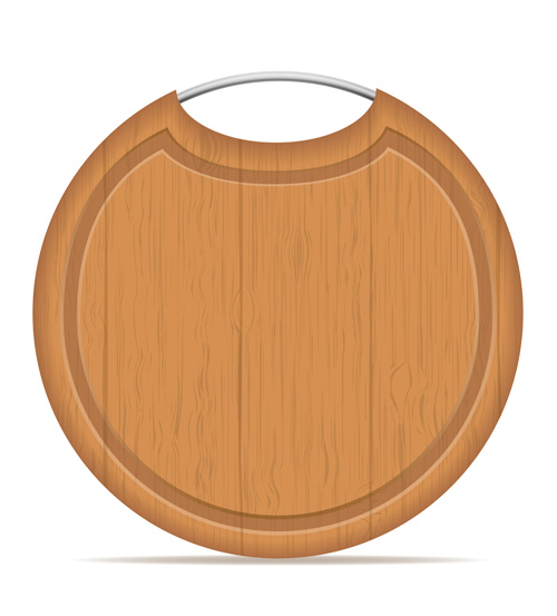 500x553 Wooden Cutting Board Vector Design Set Free Download