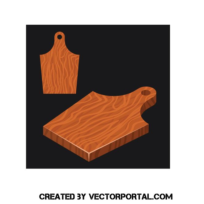 660x660 Wooden Cutting Board Vector Image Various Vectors Cutting