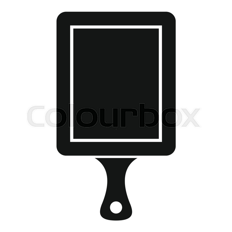 800x800 Black Cutting Board Icon Simple Stock Vector Colourbox