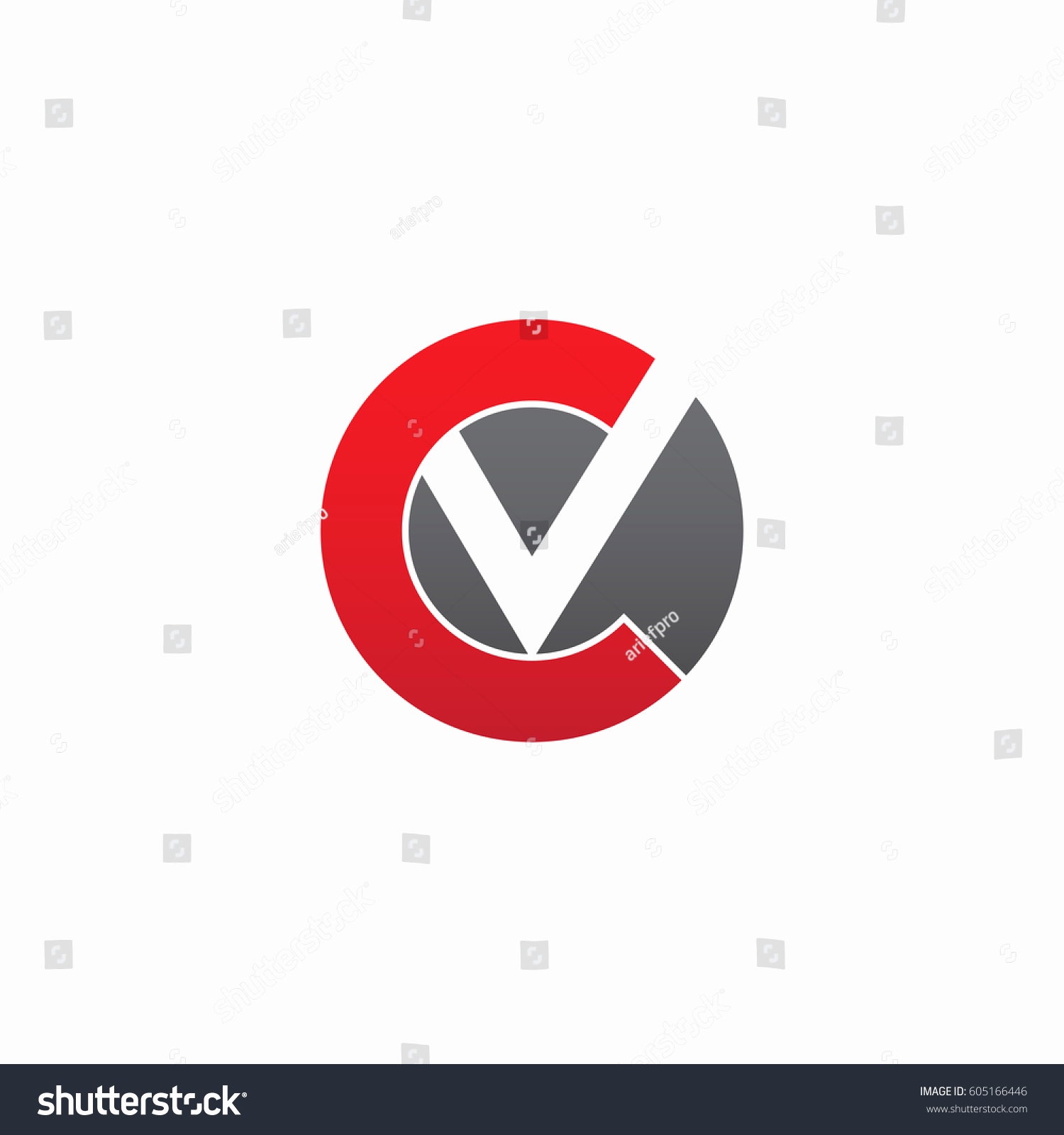 1500x1600 Cv Logo Design Fresh Initial Letter Cv Logo Linked Design Stock