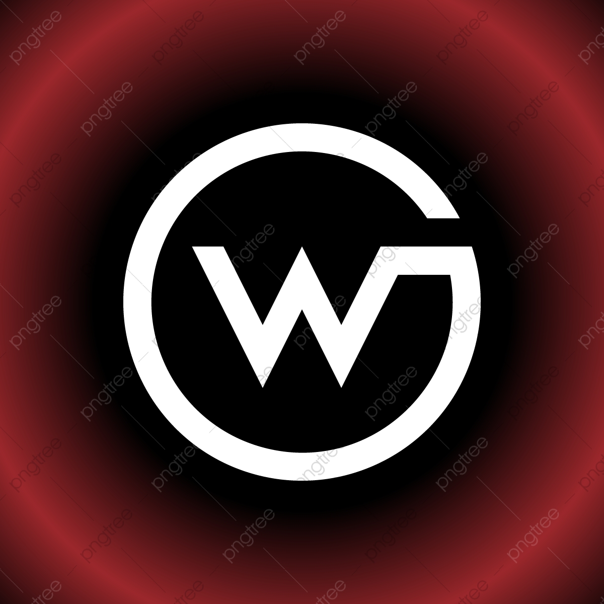 1200x1200 Circular Letter W Gw Ow Cw Vector Logo Design, Icon, Arrow, Sign