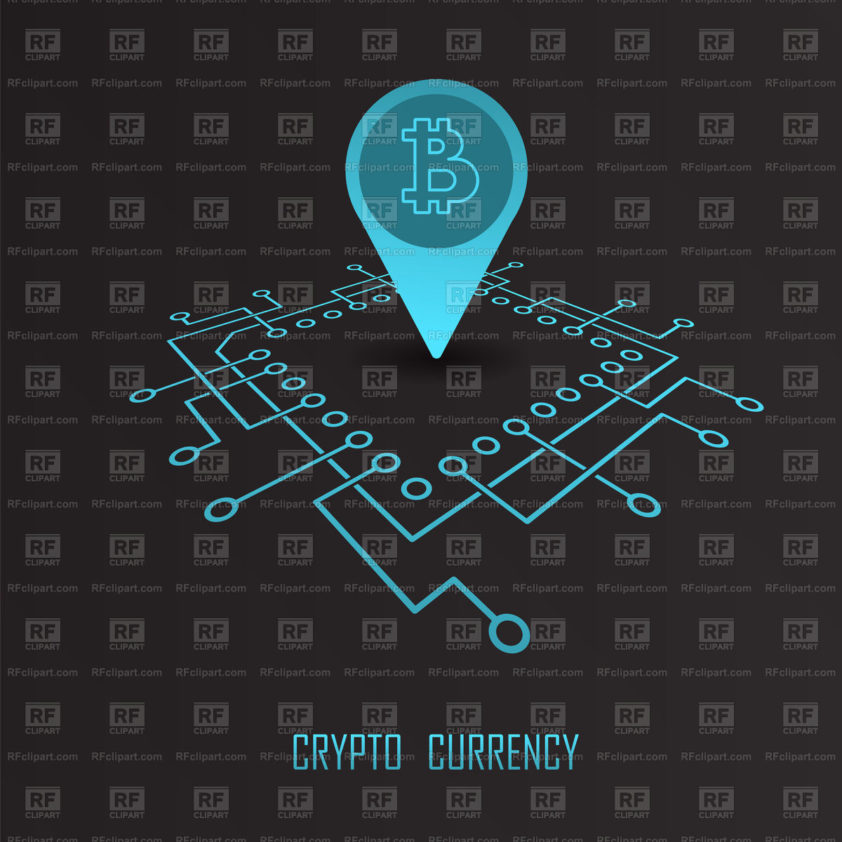 1200x1200 Crypto Currency Modern Cyber Financial Monetary Background Vector