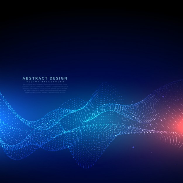 626x626 Flowing Particles Technology Cyber Background Vector Free Download