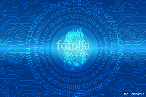 500x335 Security Concept Fingerprint Scanning On Digital Screen Cyber