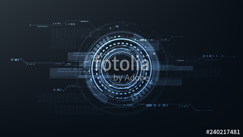 500x282 Abstract Digital Technology Futuristic Cyber Interface System