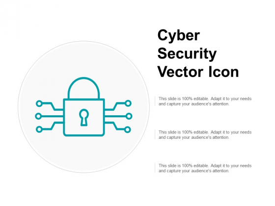 560x420 Cyber Security Vector Icon Ppt Powerpoint Presentation Inspiration