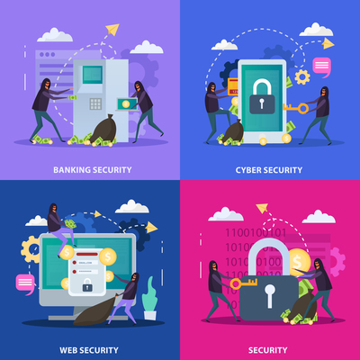 400x400 Page Cyber Security On Curated Vector Illustrations, Stock