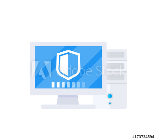 500x447 Cyber Security Vector Illustration