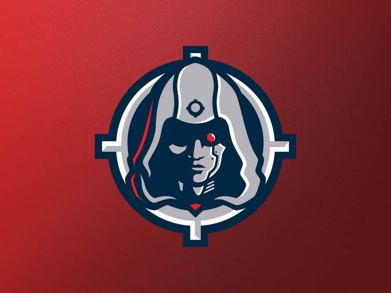 800x600 Cyborg Mascot Logo