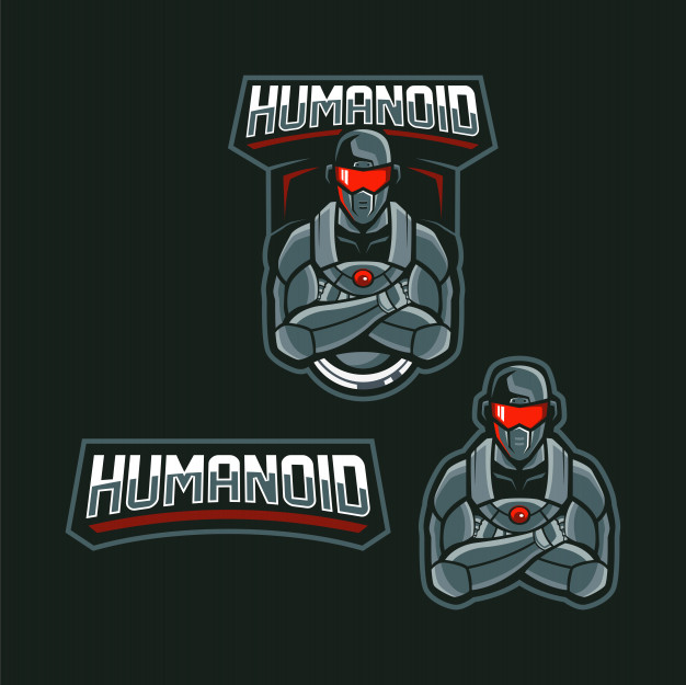 626x625 Cyborg Human Mascot Logo Vector Premium Download