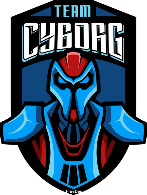 500x665 Cyborg Mascot Esports Logo Vector Free Download