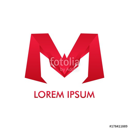 500x500 Letter M For Cyborg Head Robot Logo Design And Concept Vector