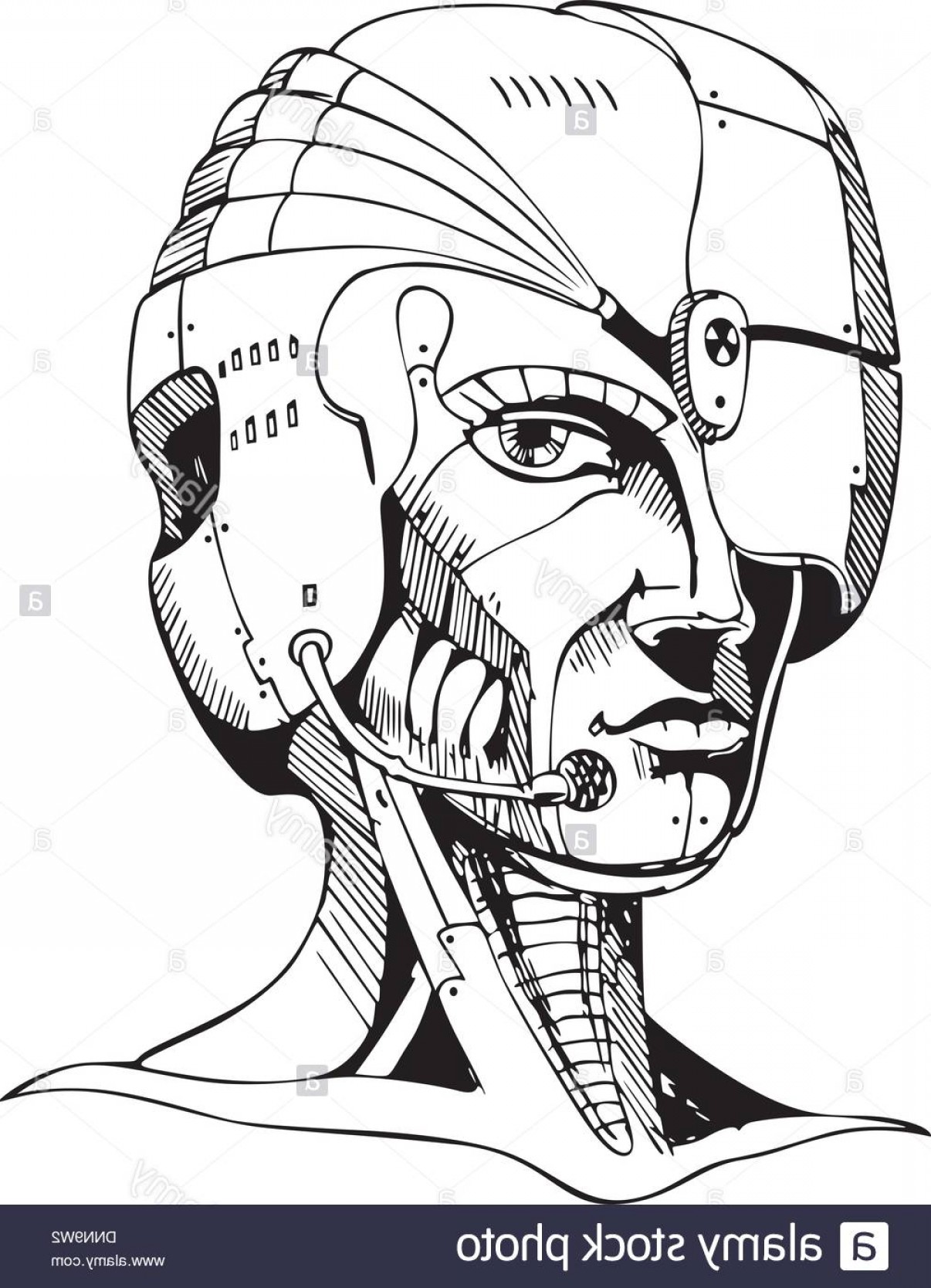 1206x1668 Cyborg Vector Art Wallkeeper