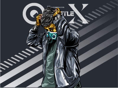 400x300 Cyborg Vector Style