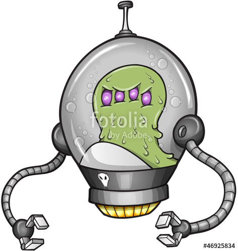 473x500 Alien Warrior Soldier Robot Cyborg Vector Stock Image And Royalty