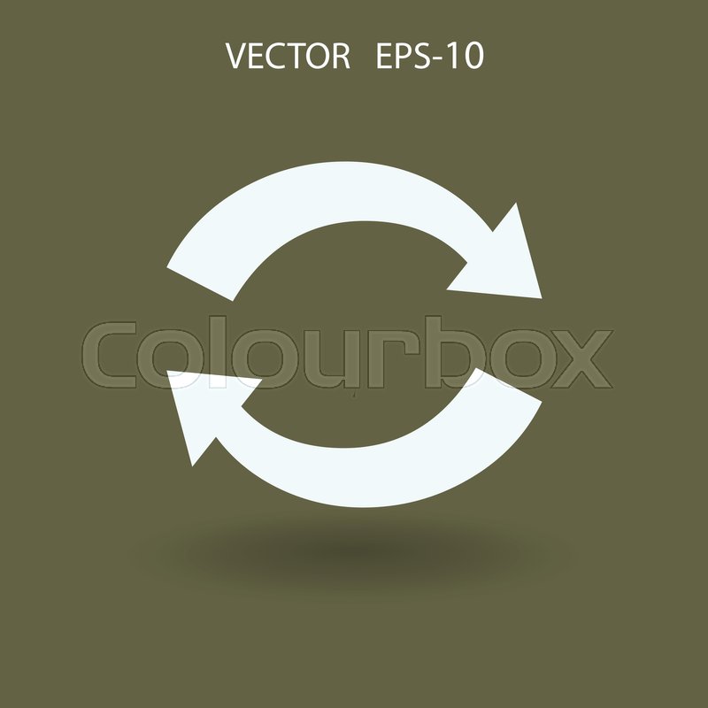 800x800 Flat Icon Of Cyclic Vector Stock Vector Colourbox