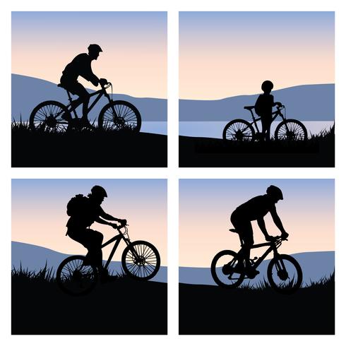 490x490 Mountain Cycling Vector Pack