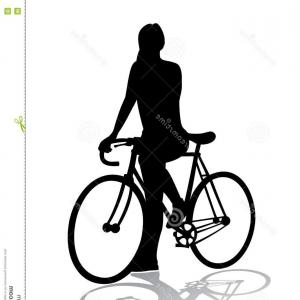 300x300 Photostock Vector Cycling Silhouettes Set Of Vector Cyclist
