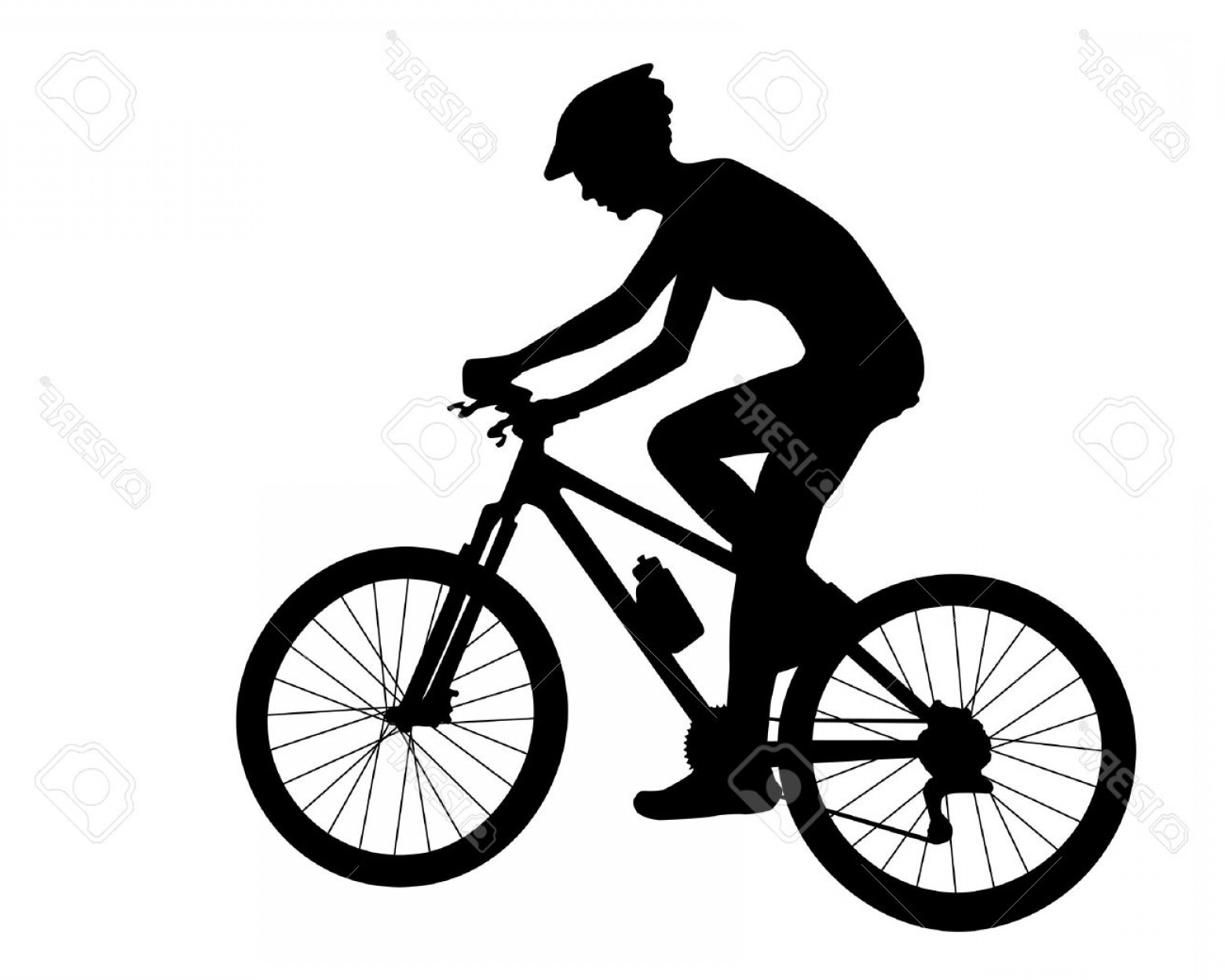 1560x1248 Photostock Vector Cyclist Woman Silhouette Vector Geekchicpro