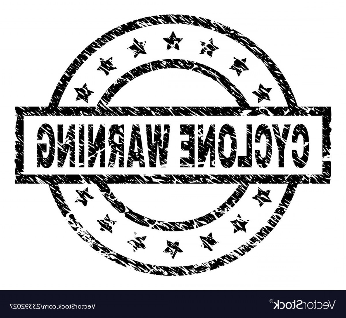 1200x1101 Grunge Textured Cyclone Warning Stamp Seal Vector Hoodamathrun