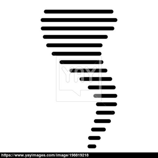 512x512 Tornado Icon Vector, Cyclone, Hurricane Design Isolated On White