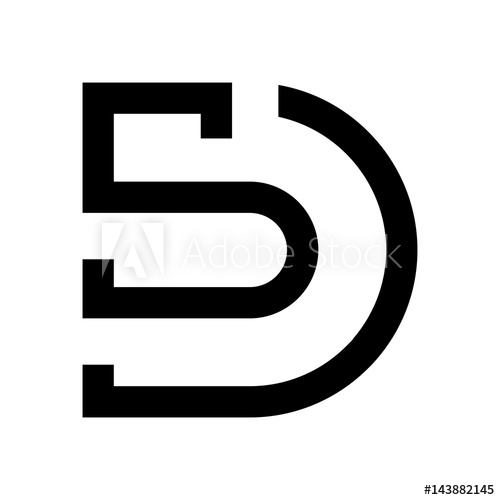 500x500 Letter S Or And D Logo Vector