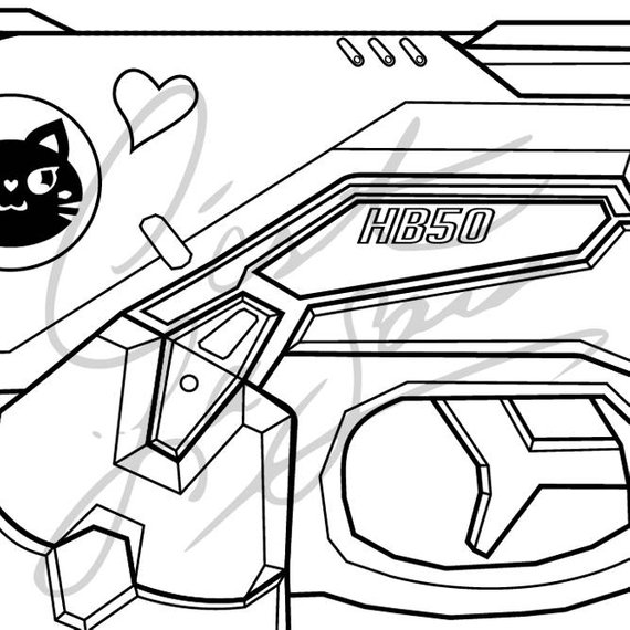 570x570 Black Cat D Va's Gun And Ears, Legendary Skin