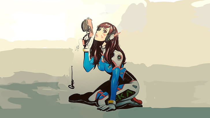 728x410 Hd Wallpaper Female Anime Character Digital Wallpaper, D Va