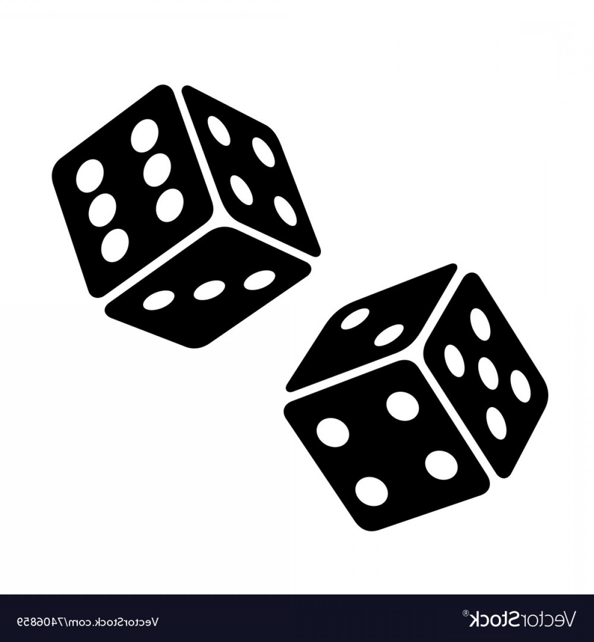 1200x1296 Black Dice Cubes On White Background Vector Savoyuptown