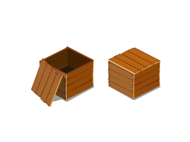 800x600 Empty Wooden Box