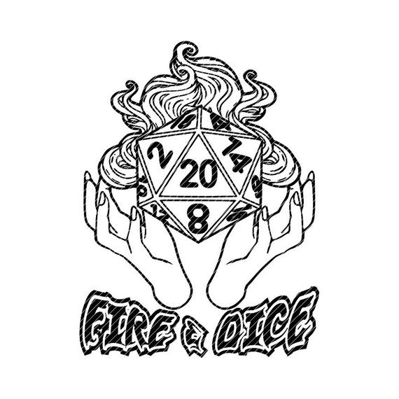 570x570 Fire Dice Fireball Dice Dungeons And Dragons Etsy