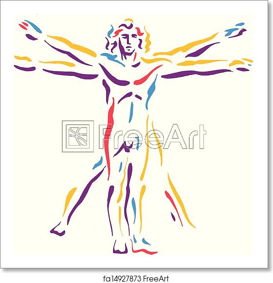 Free Art Print Of Leonardo Da Vinci's Vitruvian Man Leonardo Da 561x581 Free Art Print Of Leonardo Da Vinci's Vitruvian Man Leonardo Da