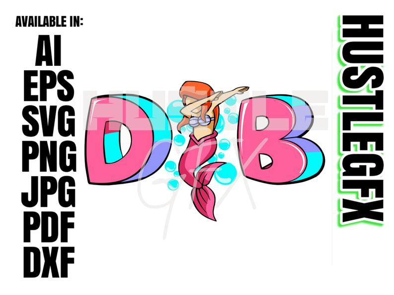794x596 Mermaid Dab Vector Etsy