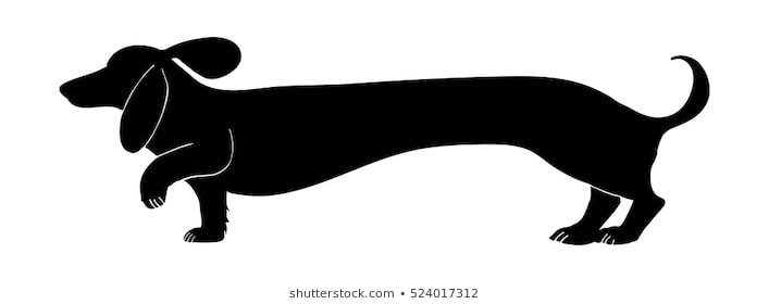 707x280 Dachshund Silhouette