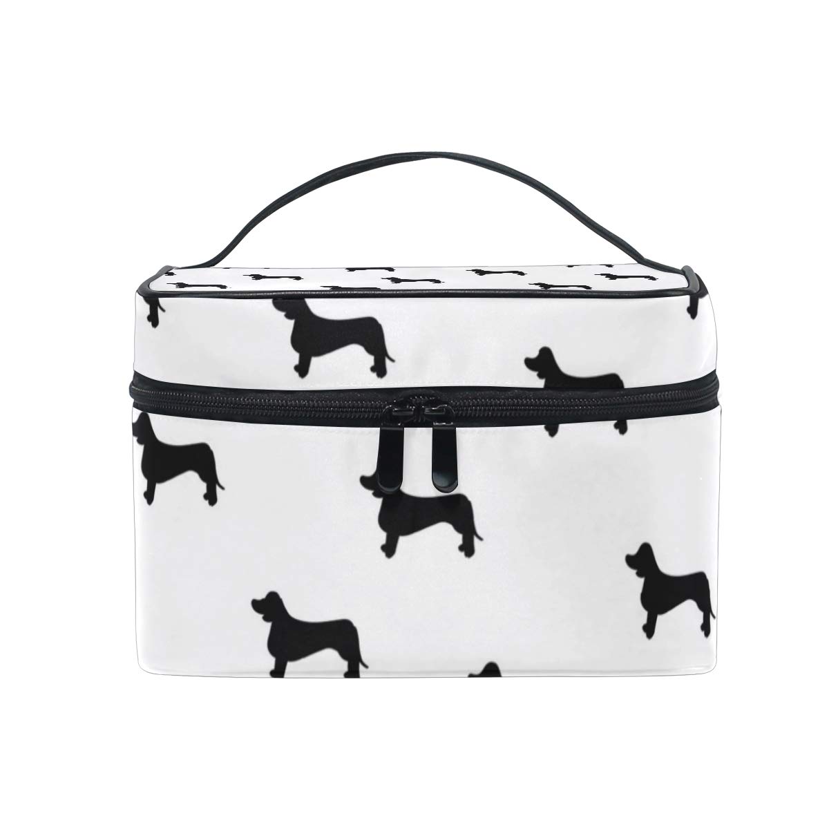 1200x1200 Makeup Bag Cute Dachshund Silhouette Vector Cosmetic