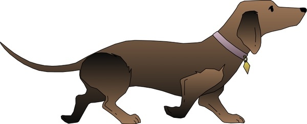 600x243 Dachshund Free Vector Download