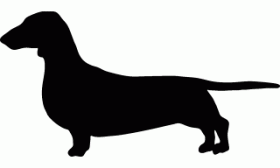 280x168 Dachshund Silhouette Clip Art Clipart Collection