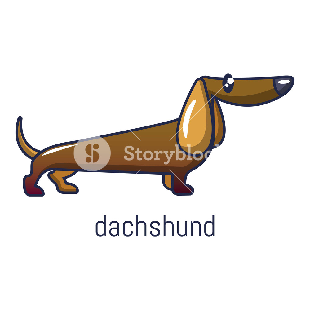 1000x1000 Dachshund Icon Cartoon Illustration Of Dachshund Vector Icon