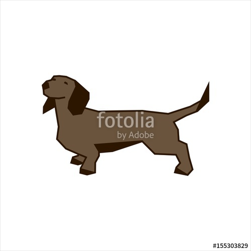 500x500 Dachshund Vector Illustration Stock Image And Royalty Free Vector