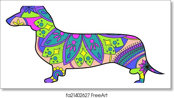 560x316 Free Art Print Of Dachshund Vector Illustration Of Dachshund