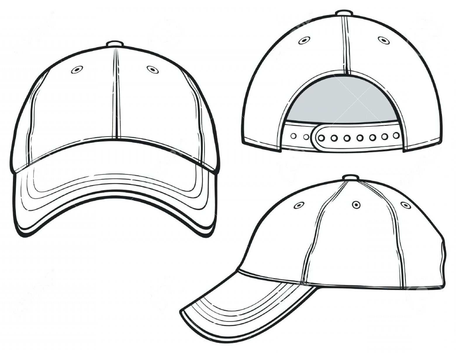 3810+ Baseball Cap Template Vector Free Download Easy to Edit Free