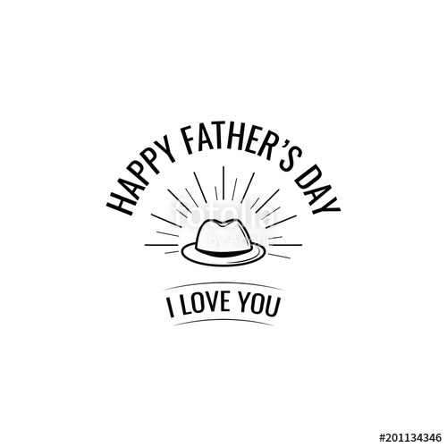 Happy Fathers Day Bowler Hat Icon Dad Greeting I Love You 500x500 Happy Fathers Day Bowler Hat Icon Dad Greeting I Love You
