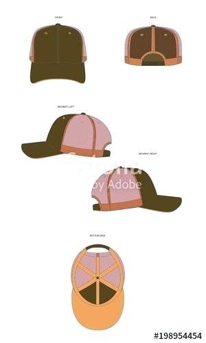 Trucker Cap Template Foam Mesh Free Awesome Dad Hat 300x500 Trucker Cap Template Foam Mesh Free Awesome Dad Hat